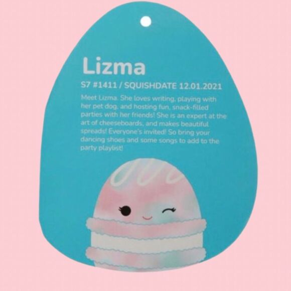 NWT Lizma the Macaron Squishmallow Plush 7.5” - Picture 2 of 3